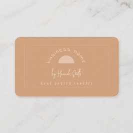 Moderne Terracotta Candle Business Card Visitenkarte