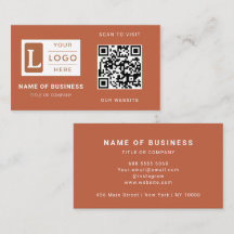 Moderne Terrakotta-QR-Code-Minimalistisches benutz