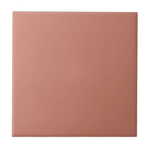 Moderne Terrakotta-Rosa einfarbig Fliese