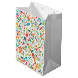 Moderne Terrazzo Architektur Designer Farbenfroh Mittlere Geschenktüte
