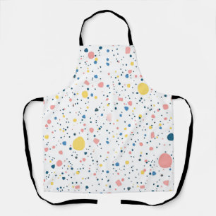 Moderne Terrazzo-Confetti-Punkte-Pastell Schürze