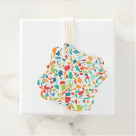 Moderne Terrazzo Farbenfrohe Architektur Designer Geschenkanhänger
