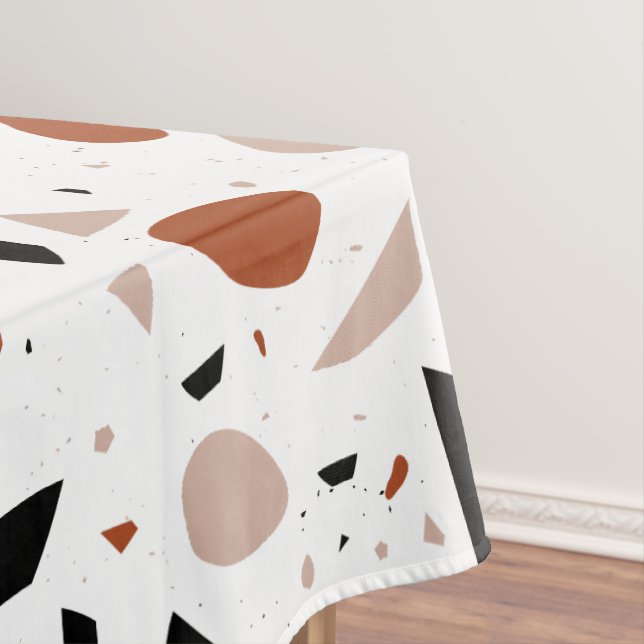 Moderne Terrazzo Geometric Abstrakt Boho Tableclot Tischdecke (Beispiel)