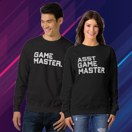 Moderne Text Assistant Game Master Women's Matchin Sweatshirt