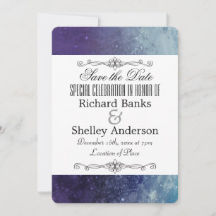 Moderne Textur Fancy Save The Date