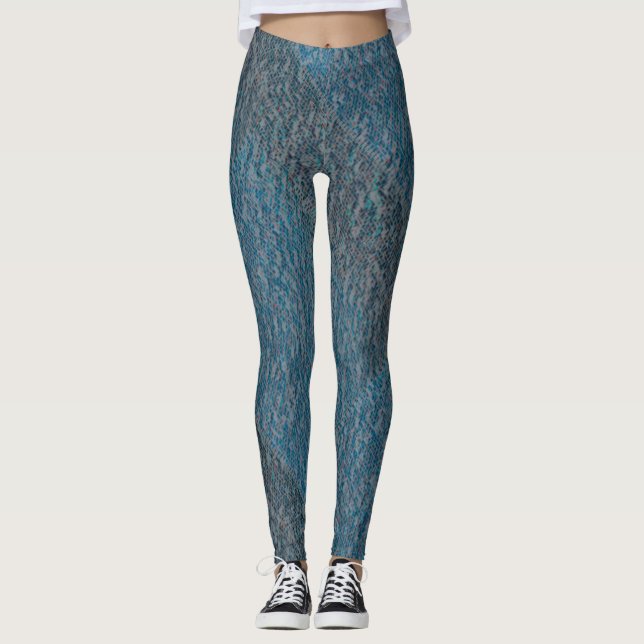 MODERNE, TIEFBLAUE NIEDLICH LEGGINGS (Vorderseite)