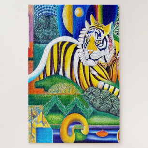 Moderne Tiger Art - Augenblick