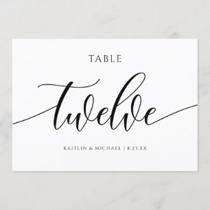Moderne Tischkarten für Hochzeiten - Kalligrafie - Einladung