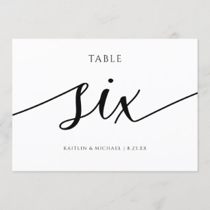 Moderne Tischkarten für Hochzeiten - Kalligrafie - Einladung