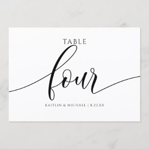 Moderne Tischkarten für Hochzeiten - Kalligrafie - Einladung