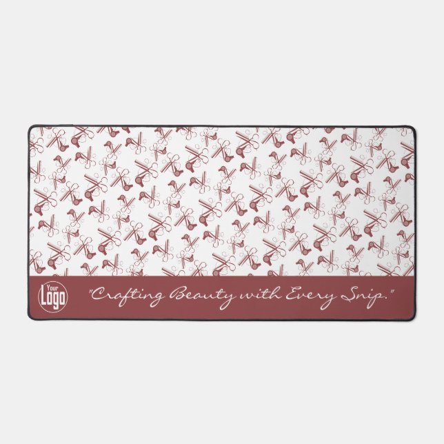 Moderne Topaz Hairstylist Outils Motif sur Blanc (Recto)