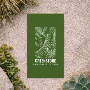 Moderne Topographie Landschaftsdesign Grünflächen Visitenkarte