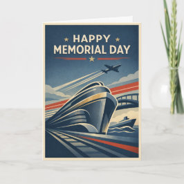Moderne Transportation Tribute Memorial Day  Karte