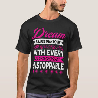 Moderne Traum-Typografie T-Shirt