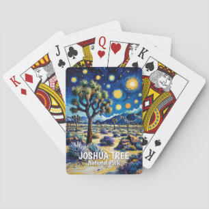 Moderne traumhafte Joshua Tree Mojave Wüsten Wande Spielkarten