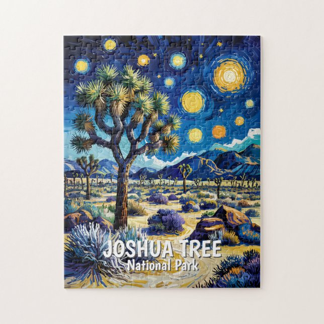 Moderne traumhafte Joshua Tree Mojave-Wüstenwander (Vertikal)
