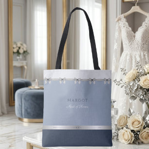 Moderne Trauzeugin   Luxuriöse staubblaue Hochzeit Tasche