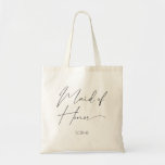 Moderne Trauzeugin Tragetasche<br><div class="desc">Überraschen Sie Ihre Trauzeugin mit personalisierten Brautparty Geschenken. Diese moderne und minimalistische Tote-Tasche ist mit "Trauzeugin" in einem modernen Kalligraphie-Schrift ausgestattet. Personalisieren Sie den Namen auf der Tasche der Brautjungfrau. Gut zu wissen: Sowohl das kalligraphische Wort als auch der Name können in eine beliebige Farbe geändert werden, die zu Ihrem...</div>