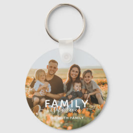 Moderne Trendfamilie ist ewig Foto Schlüsselanhänger