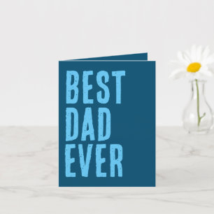 Moderne trendige beste Dad jemals Vatertagskarte Karte