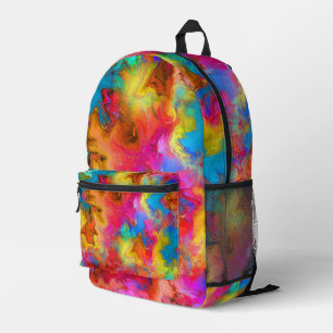 Moderne trendige bunte Regenbogen-Kunst Bedruckter Rucksack