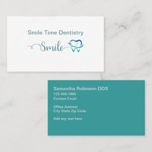 Moderne, trendige Dentist Office Business Cards Visitenkarte