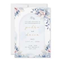 Moderne trendige Designer-Staubrose-Blush-Hochzeit