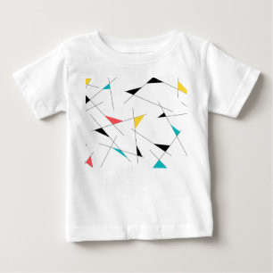 Moderne, trendige, einfache, lustige geometrische baby t-shirt