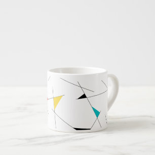 Moderne, trendige, einfache, lustige geometrische  espressotasse