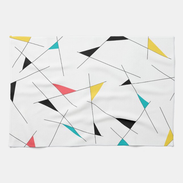 Moderne, trendige, einfache, lustige geometrische  geschirrtuch (Horizontal)