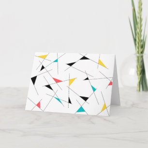Moderne, trendige, einfache, lustige geometrische karte