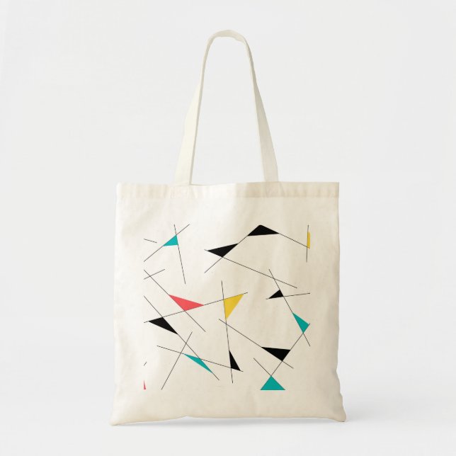 Moderne, trendige, einfache, lustige geometrische  tragetasche (Vorne)