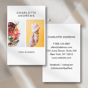 Moderne trendige Foto Business Card Visitenkarte