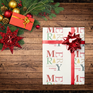 Moderne, trendige, fröhliche und helle Minimalisti Geschenkpapier
