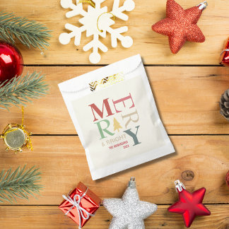 Moderne, trendige, fröhliche und helle Minimalisti Geschenktütchen