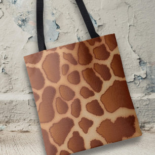 Moderne trendige Giraffenmuster-Safari-Tiere Tasche