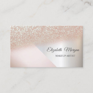 Moderne trendige Glitter , Visagist Visitenkarte