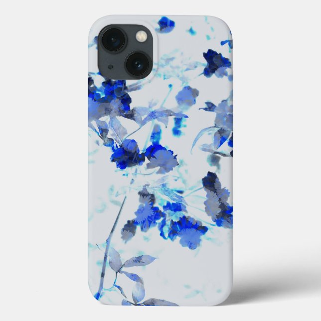 Moderne, trendige Kunst des Blumenmusters / Blume Case-Mate iPhone Hülle (Rückseite)