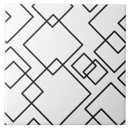 Moderne, trendige Linien in Schwarz und Weiß, geom Fliese