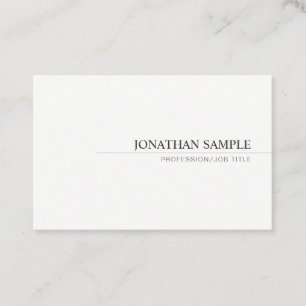 Moderne, trendige Minimalistische Berufliche Vorla Visitenkarte