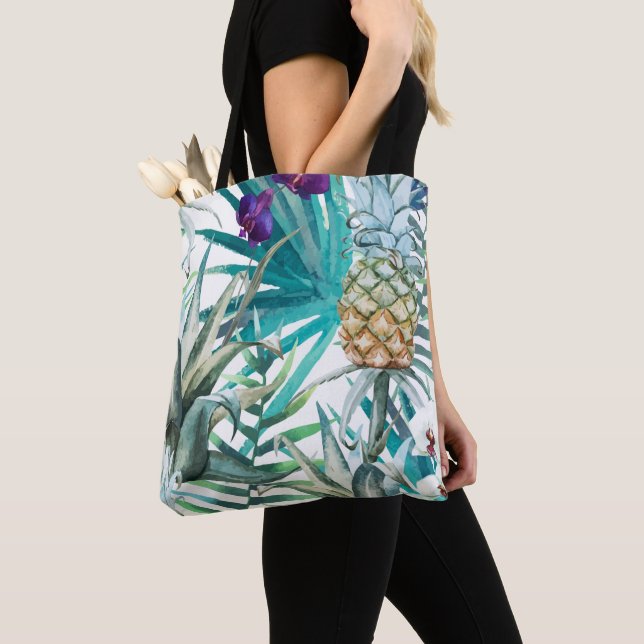 Moderne trendige Muster Ananas Obst Sommerchic Tasche (Von Nahem)