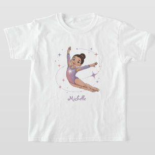 Moderne Trendige Professionelle Name Gymnastik T-Shirt