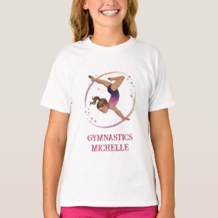 Moderne Trendige Professionelle Name Gymnastik T-Shirt
