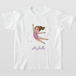Moderne Trendige Professionelle Name Gymnastik T-Shirt
