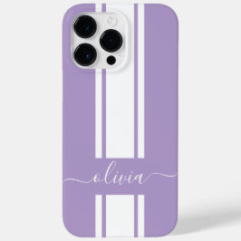 Moderne trendige Rennstreifen mit Monogramm Case-Mate iPhone 14 Pro Max Hülle