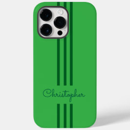 Moderne trendige Rennstreifen mit Monogramm Case-Mate iPhone 14 Pro Max Hülle