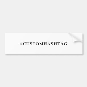 Moderne Trendige Social-Media-Hashtag-Gestaltung Autoaufkleber
