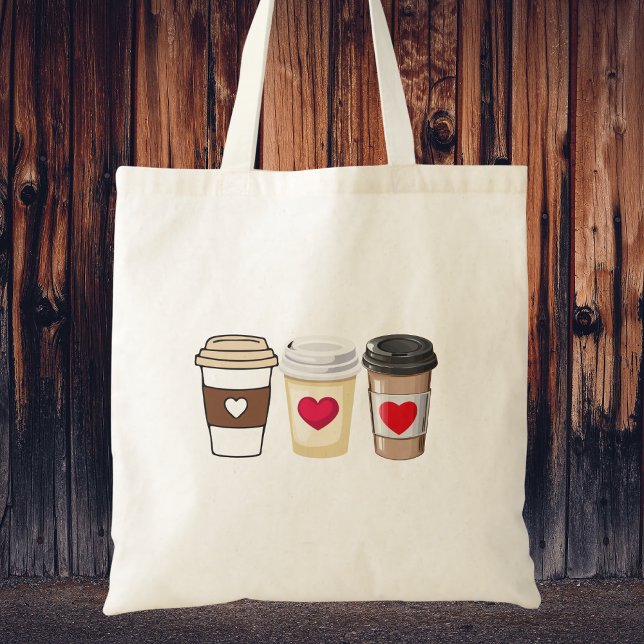 Moderne Trendige Süße Kaffee Tragetasche (Von Creator hochgeladen)