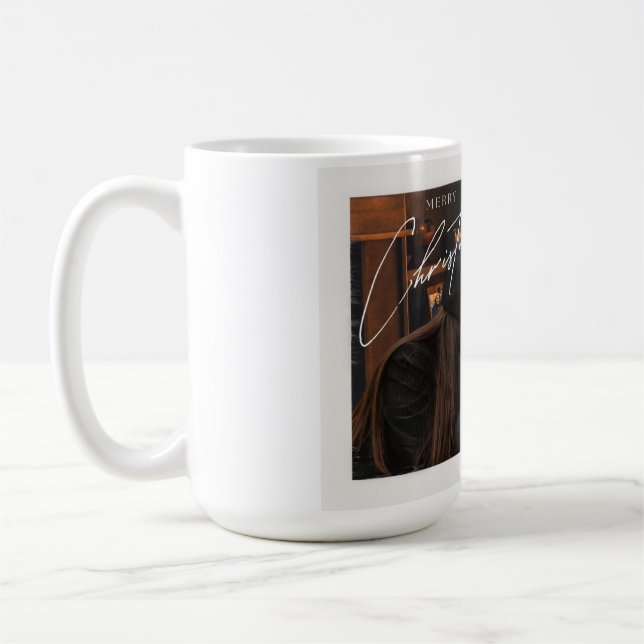 Moderne, trendige Weihnachten | Romantisches Coupl Kaffeetasse (Links)