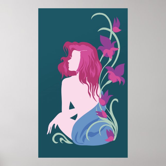 Moderne, trendige Wellness-Center-Illustration Poster (Vorne)